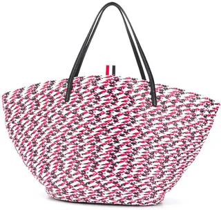 Braided Raffia Basket Bag