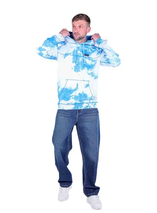 TIE DYE RAGLAN SLEEVE HOODIE 