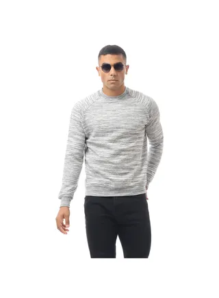 Heather Light Grey Slip On Sweat Shirt 