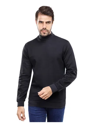 Coup Regular Fit Basic SweatShirt For Men Color Black 