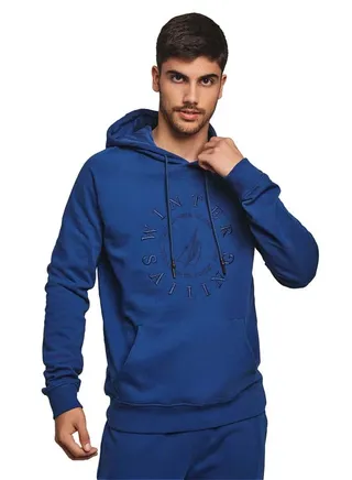 Fancy Hoody Garment Dyed Sweatshirt 