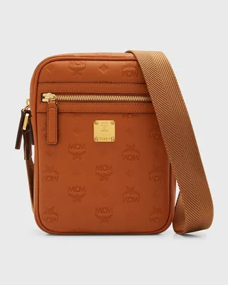Men's Klassik Leather Heritage Logo Mini Crossbody Bag