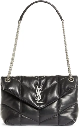 Small Lou Leather Puffer Bag