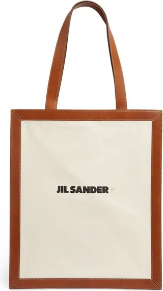 Jil Sander Canvas Leather Tote