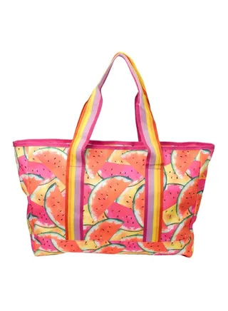 Tote Bag Multicolor Large Watermelons all over 