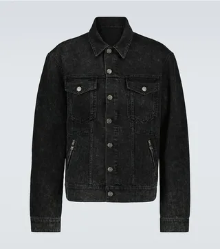 Denim jacket with zipped pockets