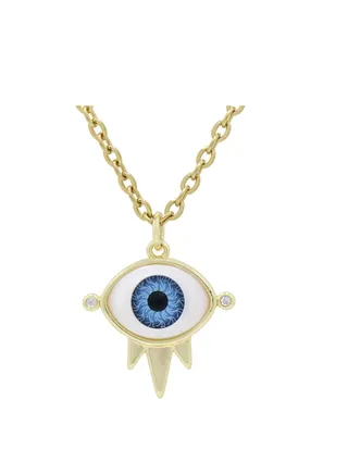 Salma Light Blue Eye Necklace 