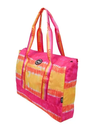 Double Face Tote Bag Multicolor Large Girls who love Fuchia 