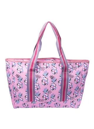 Tote Bag Multicolor Large Lilac Pineapples 