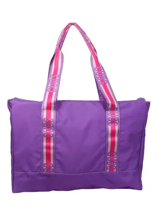 Double Face Tote Bag Multicolor Large Purple Plain & Tie Dye 