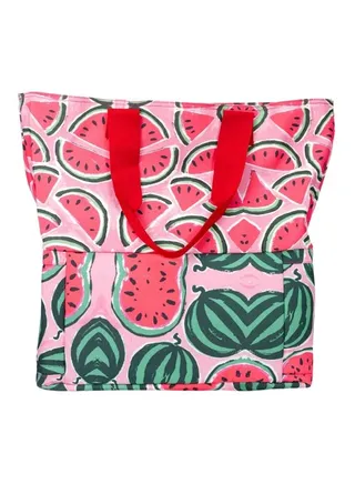 Cooler Watermelon Pink Fiesta Tote 