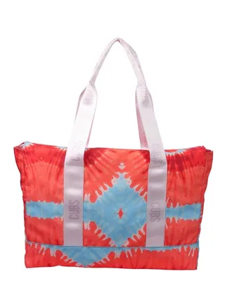 Double Face Tote Bag Multicolor Large Water melons & Tie Dye 