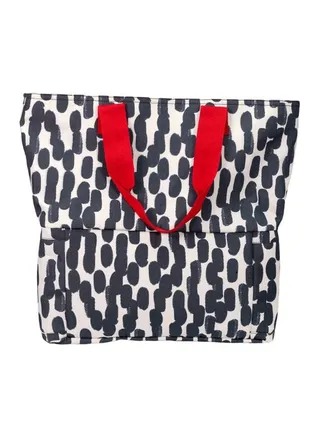 Cooler Black & White Dots Tote 