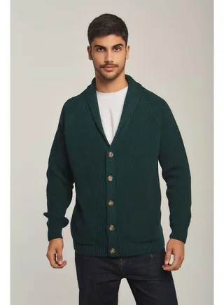 Fancy Shawl Collar Cardigan 