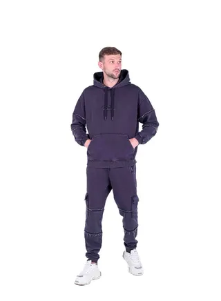 STONE WASH RELAXED HOODIE 