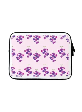 Hanging Grapes Designer Sleeve With Strap For Apple MacBook Multicolour 