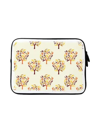 Fiery Fall Designer Sleeve With Strap For Apple MacBook Multicolour 