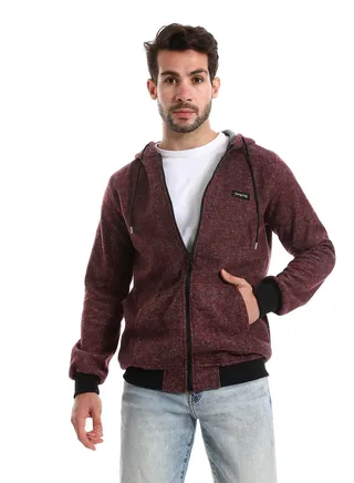 Front Pockets Zipped Hoodie 
