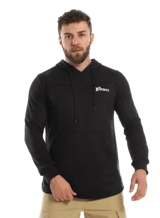 Mens Printed Hoodie With Front Pockets 
