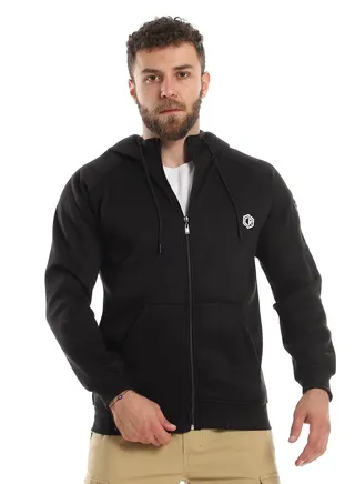 Mens Plain Hoodie With Zippper 