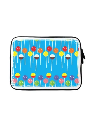 Lollipop Loops Designer Sleeve With Strap For Apple MacBook Multicolour 