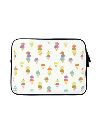 Scoopy Cones Designer Sleeve With Strap For Apple MacBook Multicolour 