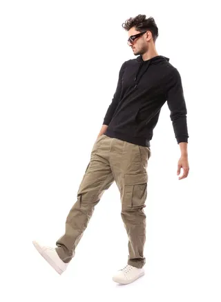 Slip On Solid Comfy Hoodie_Black 
