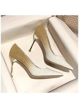 2023 New Banquet Wedding Dress High Heels 