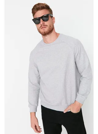Sweatshirt - Gray - Regular fit 