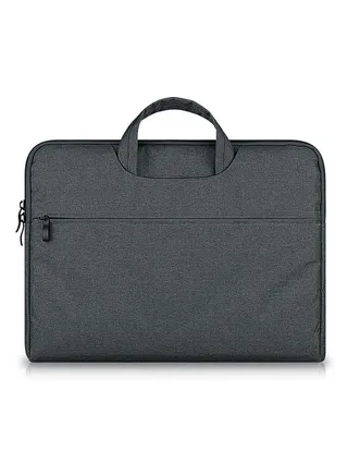 Zipper Pouch Case Cover For Macbook Air Pro 13-Inch Deep Grey 