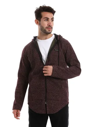 Front Pockets Zipped Hoodie 