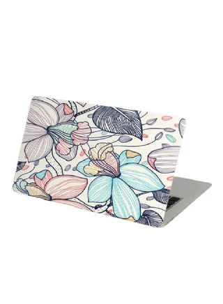 Floral Pattern Protective Laptop Skin Cover Multicolor 