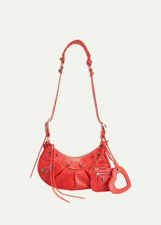 Cagole XS Studded Leather Shoulder Bag
