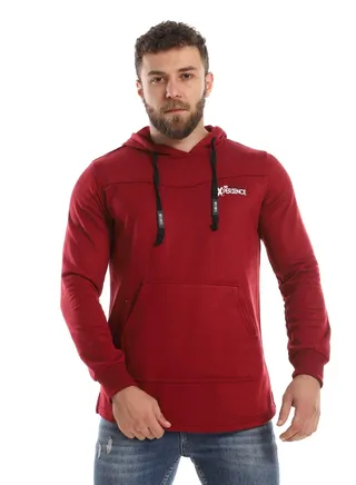 Mens Printed Hoodie With Front Pockets 