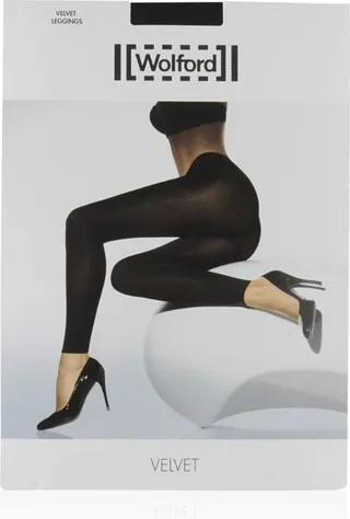 Wolford Black Velvet Leggings
