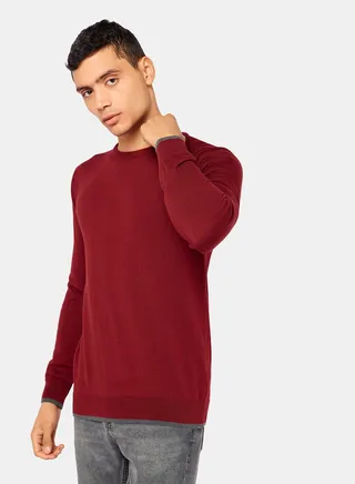 Contrast Stripe Pullover 