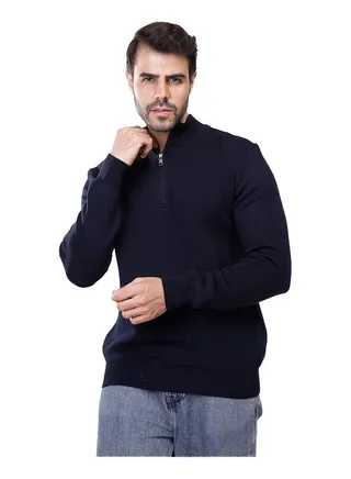 Coup Regular Fit Basic Pullover For Men Color Navy 