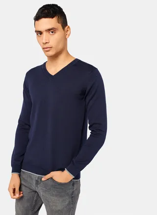 Contrast Stripe Pullover 