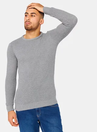 Textured Crew Pullover 