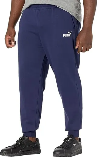 PUMA Big Tall Essentials Logo Sweatpants (Peacoat) Men's Clothing