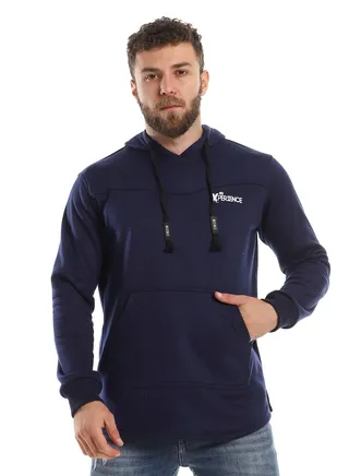 Mens Printed Hoodie With Front Pockets 