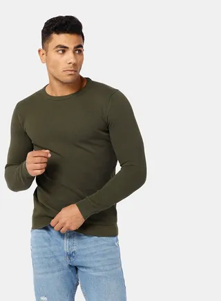 Basic Knit Long Sleeve Pullover 