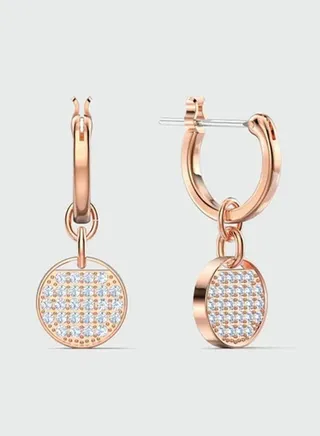 SWAROVSKl Ginger Mini Hoop Earrings 