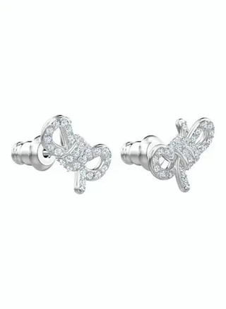 SWAROVSKl Lifelong Bow Silver Stud 