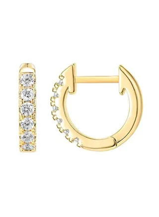 Cubic Zirconia Cuff Earrings 