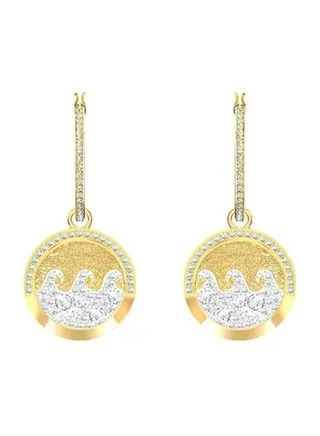 Generic Swarovski Shine Wave Dangle Earrings 