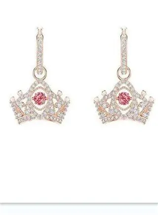 Generic Swarovski Crown Elegant Independence Earrings 