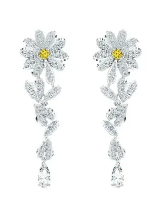 Generic Swarovski Eternal Flower Dangle Earrings 