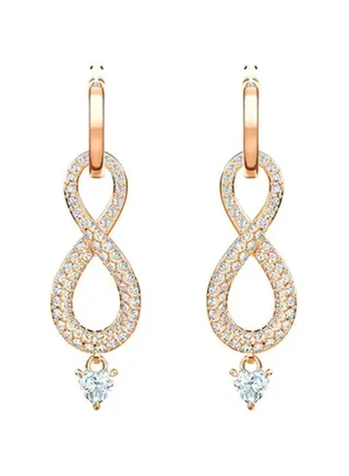 Generic Swarovski Infinity Dangle Earrings 