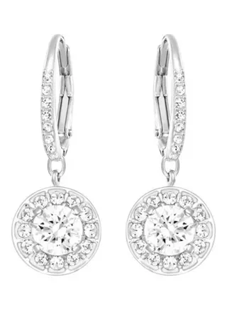 Generic Swarovski Stone Studded Dangle Earrings 